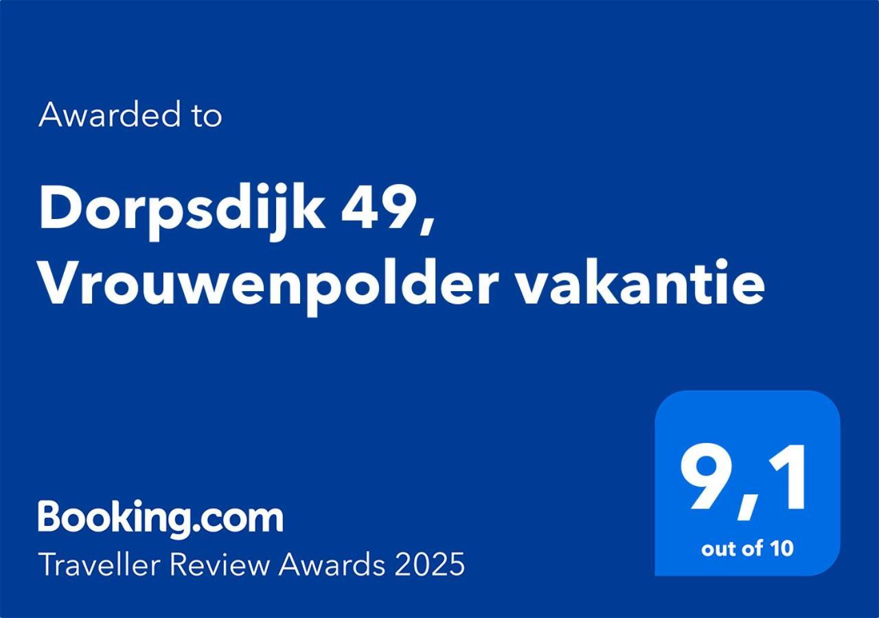 Dorpsdijk 49, Vrouwenpolder Vakantie Exterior photo